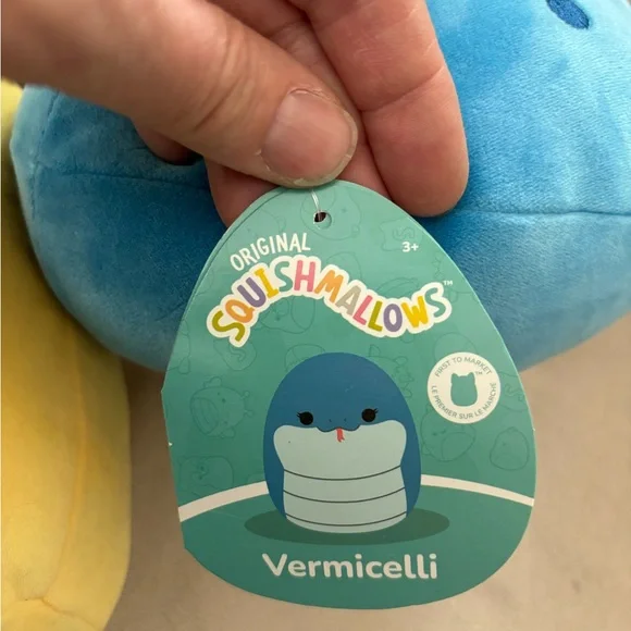 NEW Lot of 3 - 6”-8” Cobra Squishmallows, Amity, Pleyton & Vermicelli - Picture 6 of 6